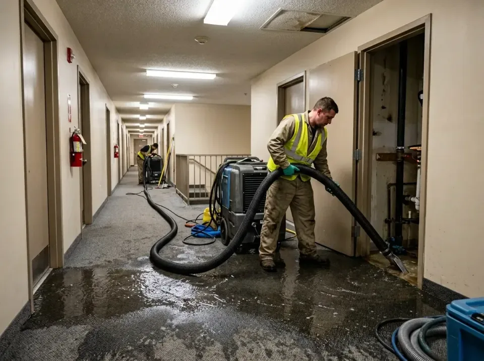 multi-unit-apartment-hallway-f-005 — frequently asked questions, Emergency Burst Pipe Water Extraction & Removal in Schuyler…